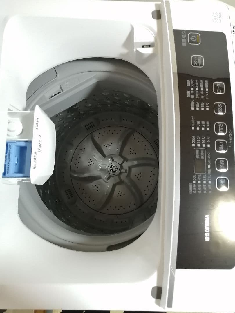 IRIS OHYAMA 洗濯機 IAW-T602E 2021年製 / 6.0kg