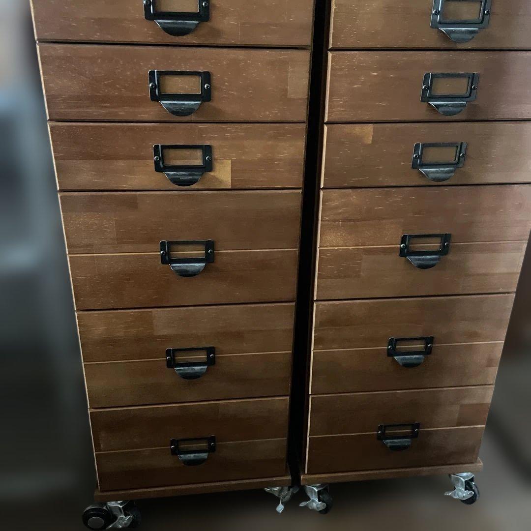 多段チェスト 9段 書類 引き出し 収納 天然木製 ウッド 収納棚 チェスト