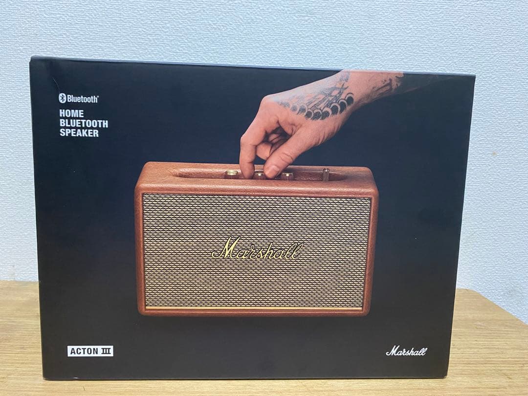 ⭕️極美品。国内正規品⭕️Marshall スピーカー ActonⅢ ブラウン。