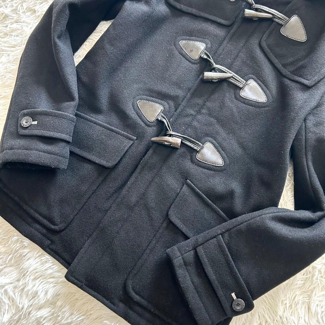 バーバリーブラックレーベル　ダッフルコート　裏地キルティング　ブラック　L相当