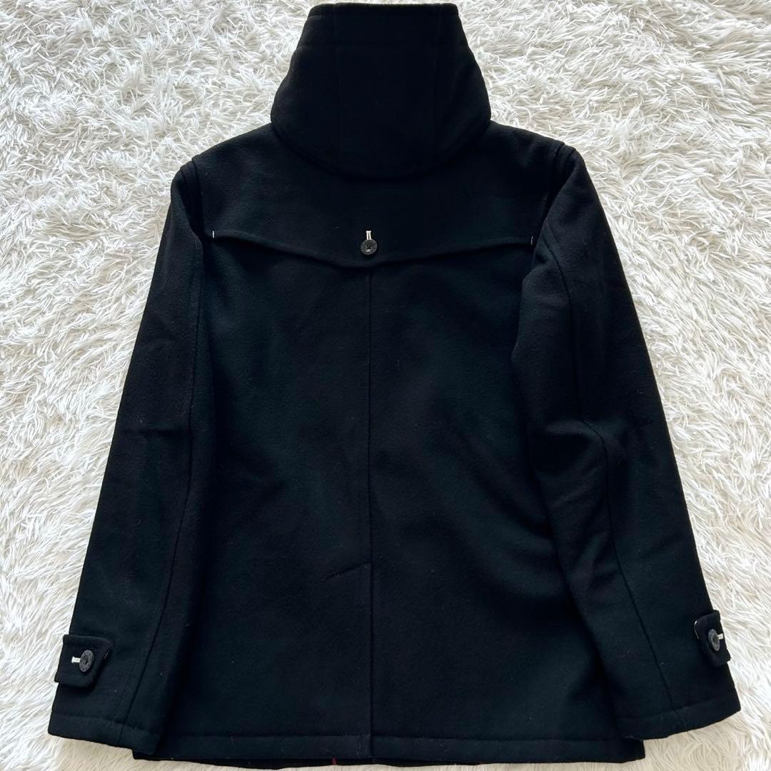 バーバリーブラックレーベル　ダッフルコート　裏地キルティング　ブラック　L相当