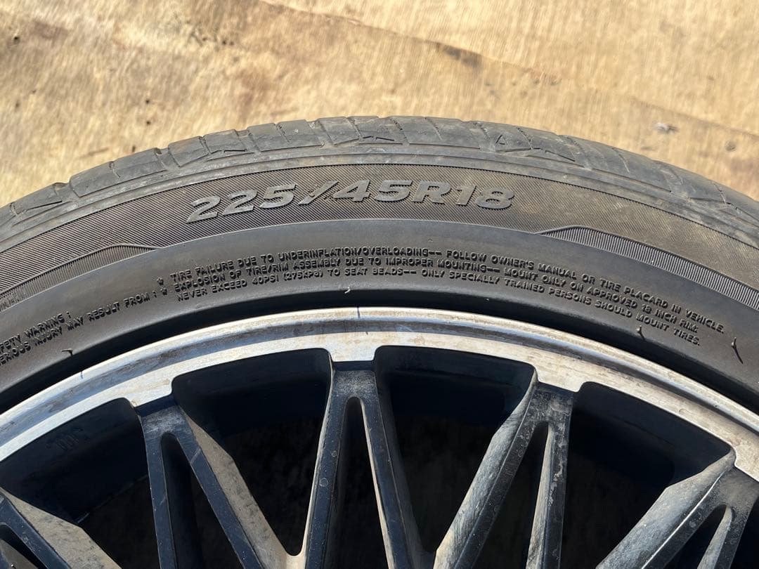 ロクサーニ パヴォーネ 18インチタイヤホイール4本セット中古