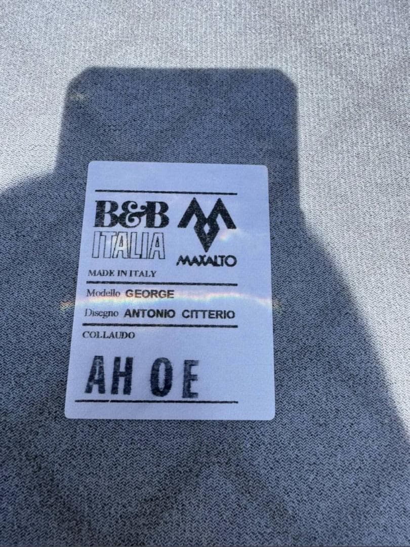 B＆B ITALIA イタリア e/ジョージ 3Pソファ ファブリック