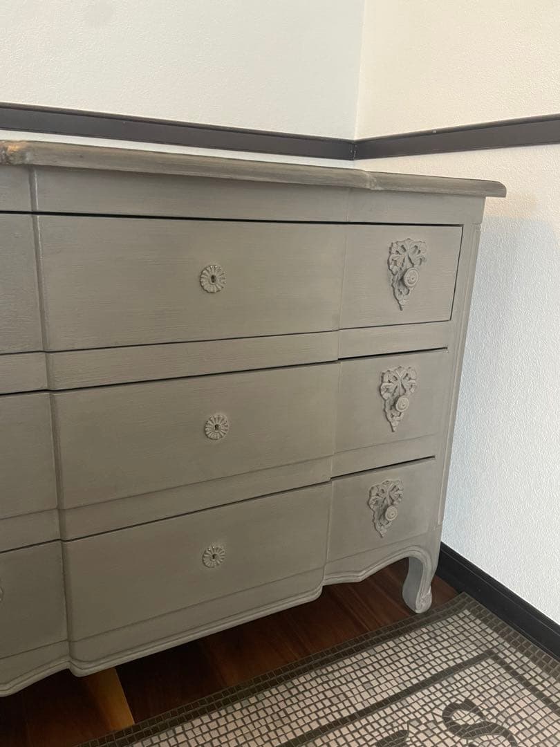 フレンチスタイル グレー チェスト ブランドジュリエオリジナル