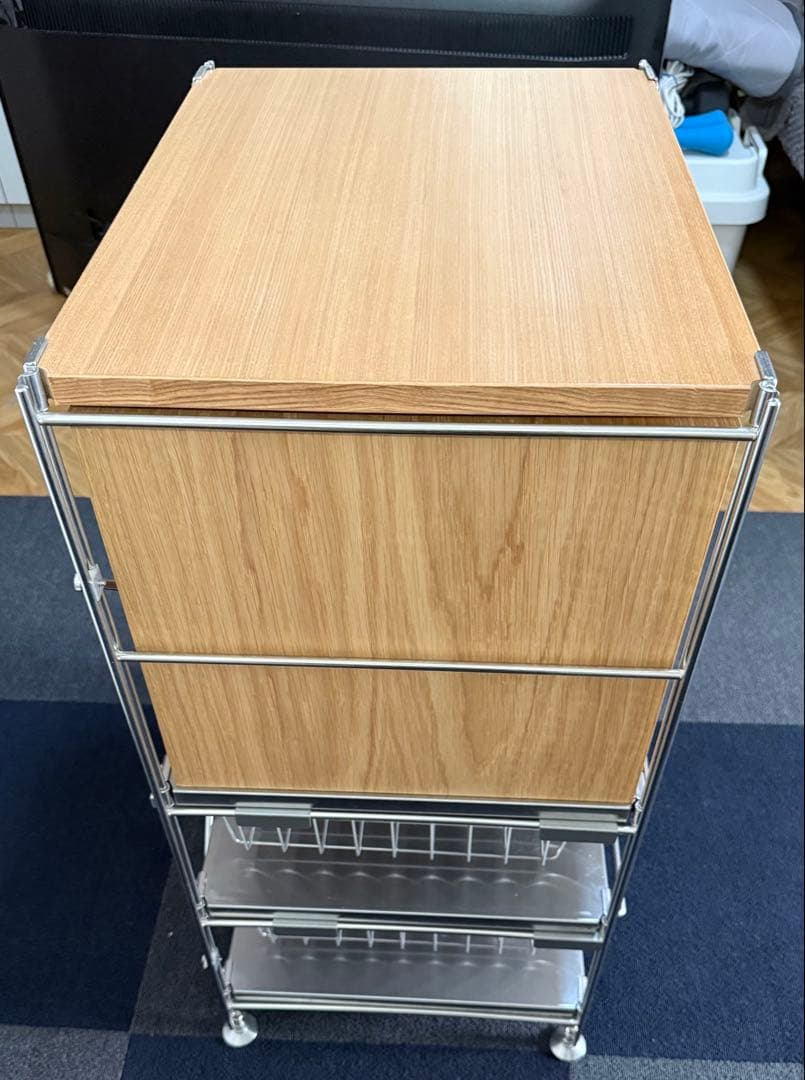 無印　ユニットシェルフ×木製引き出しセット