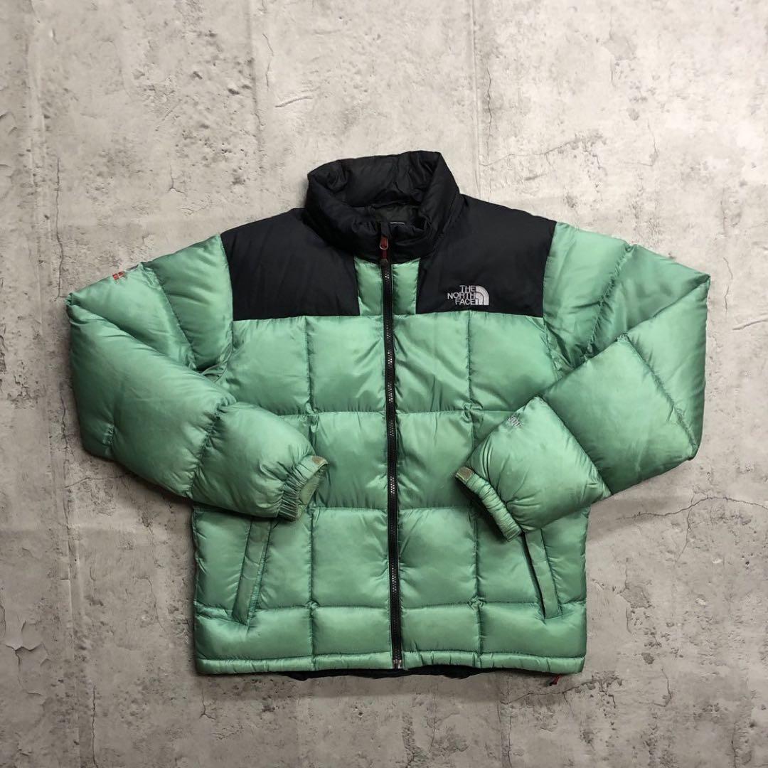 ザノースフェイス　800フィル　ローツェ　ダウンジャケット　グリーン　ヌプシ