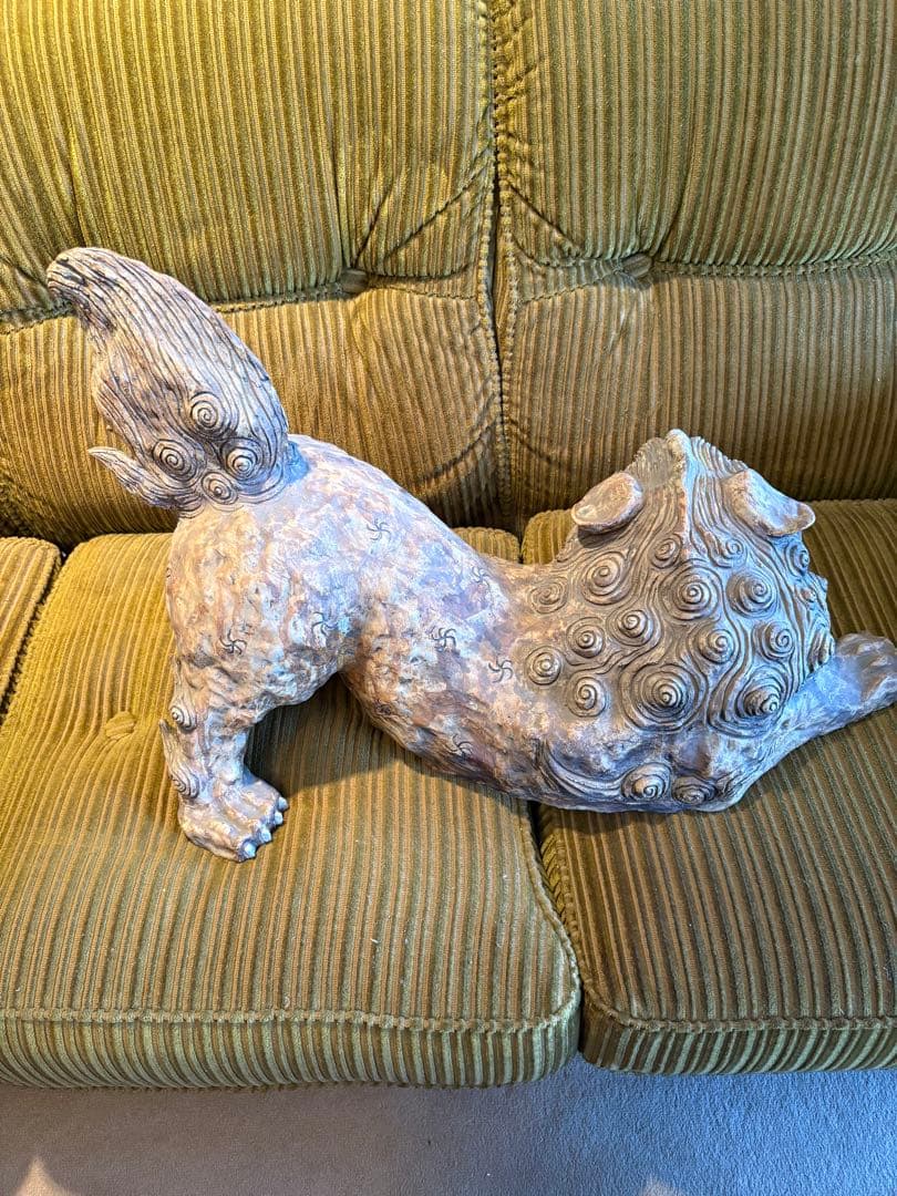 大きめサイズ獅子　置物