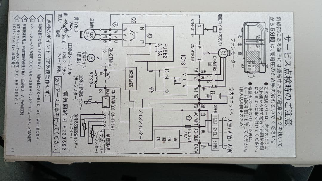 パナソニック♦エアコン室外機用電子基盤♦25