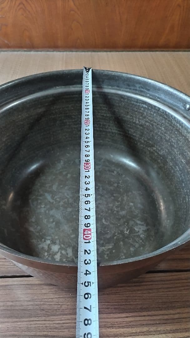 銅鍋？　特大　プロ用　両手鍋