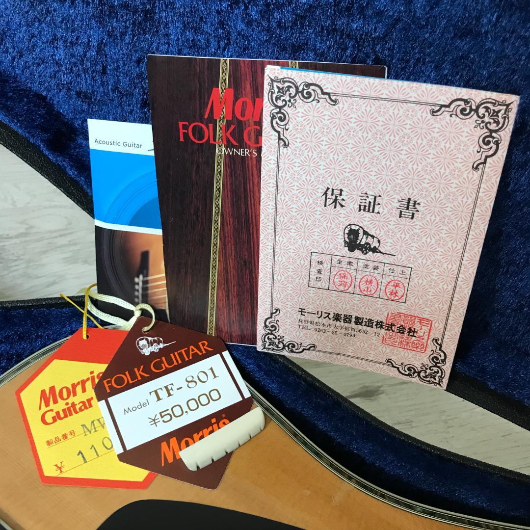 【整備品/良品】MORRIS TF-801 アコースティックギター ハカランダ