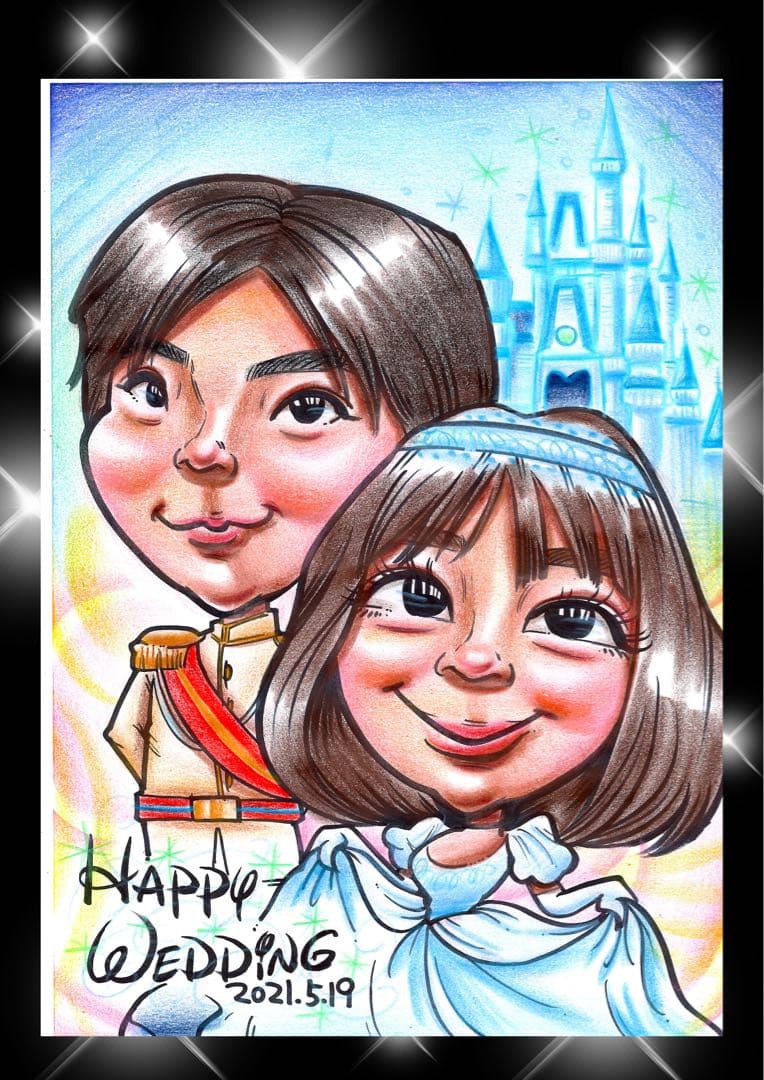 世界で1枚のオーダーメイド似顔絵★ハイクオリティver☆誕生日