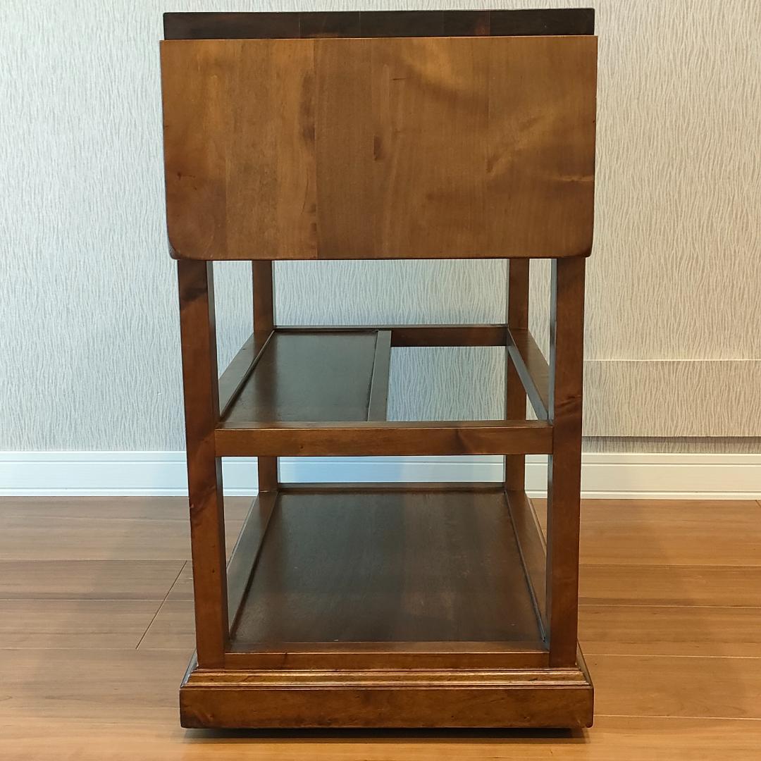 アンティーク　キッチンワゴン　バタフライ　サイドテーブル　スペイン輸入家具