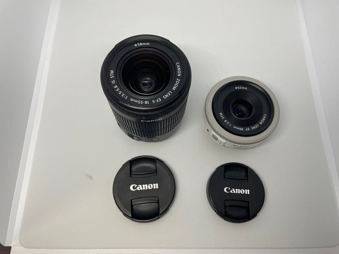 【中古】Canon EOS Kiss X7 白 レンズ3本セット