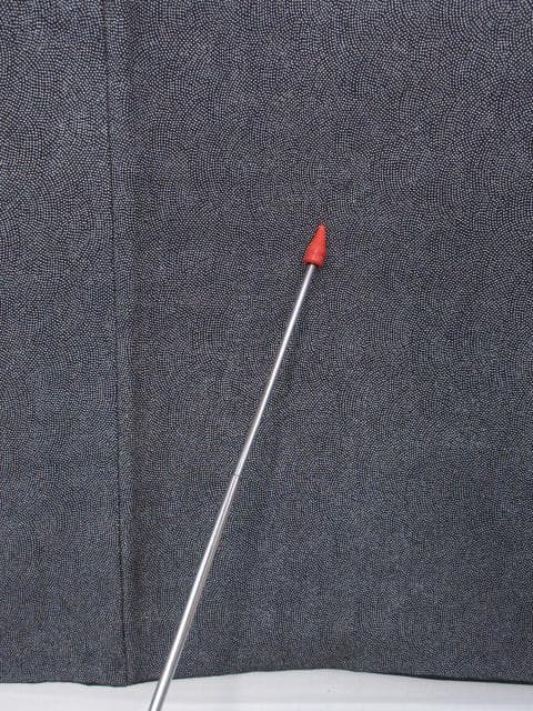 着用少ない！極鮫小紋＊江戸小紋＊黒＆白＊紋無し＊着物＊やせ型＊１５９ｃｍ＊裄６５