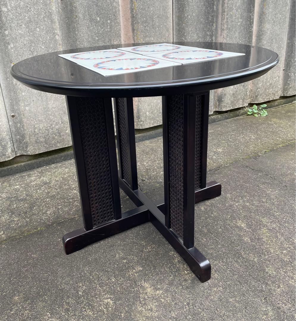 モリシゲ家具/MORISHIGE/高級家具/メヌエット/ラウンドテーブル/タイル