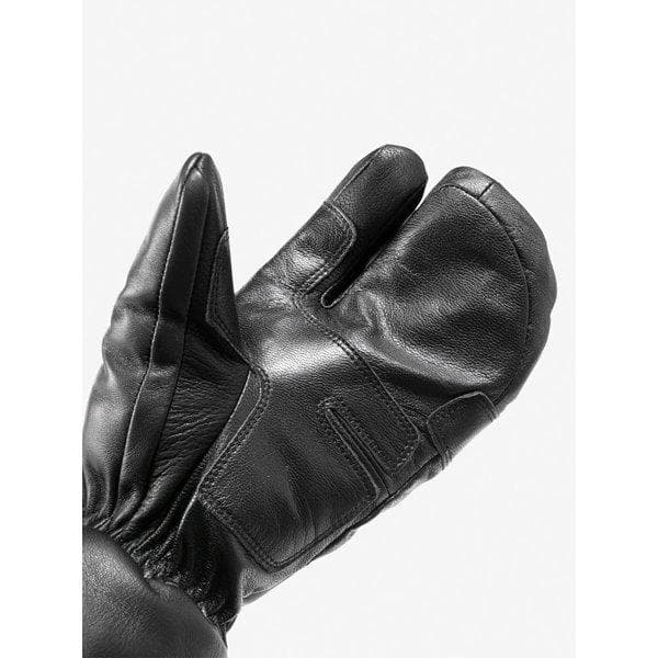 美品 THE NORTH FACE 3フィンガー 本革 レザー グローブ 黒S