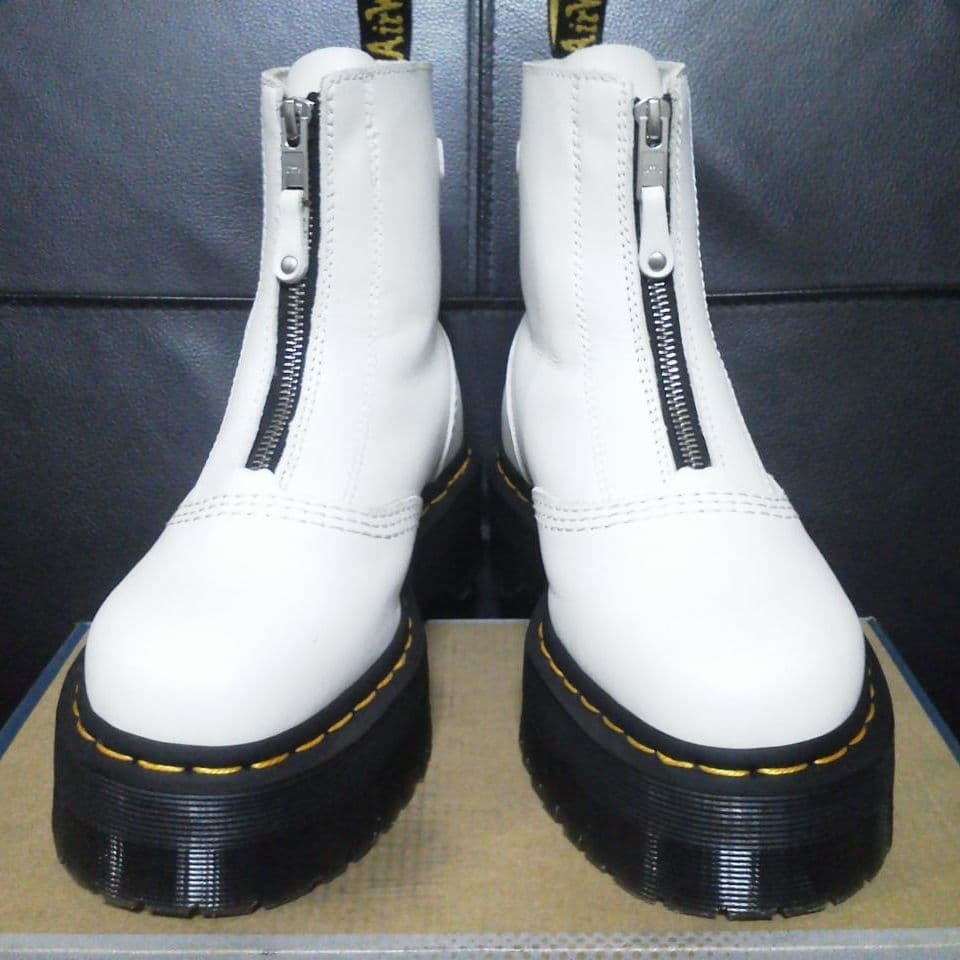 【専用】Dr.Martens JETTA UK5 白 厚底 フロントジップ