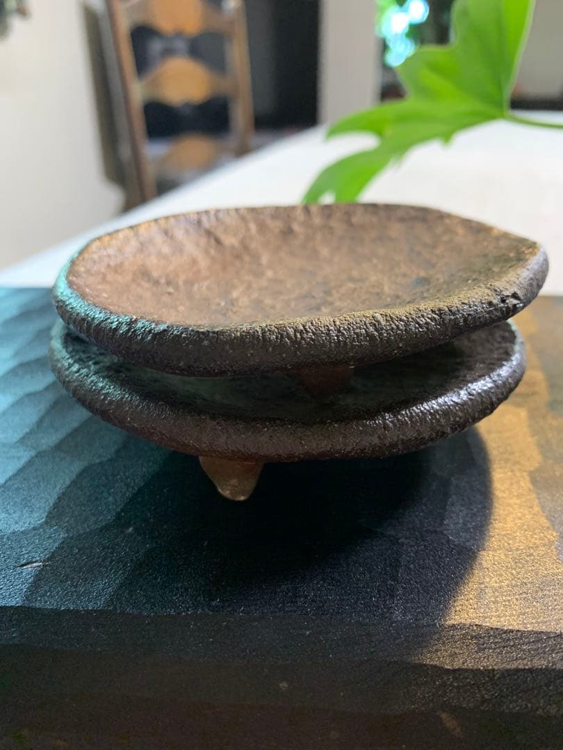 小野哲平　焼き締め　初期作品　希少　侘び寂び　美品　円錐足　手捻り　禅