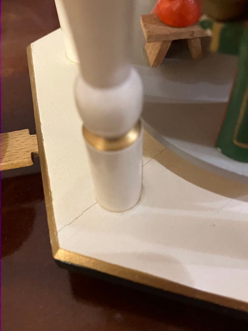 クリスマス　キャンドルピラミッド　ドイツ製　木製置物　1990年前後購入