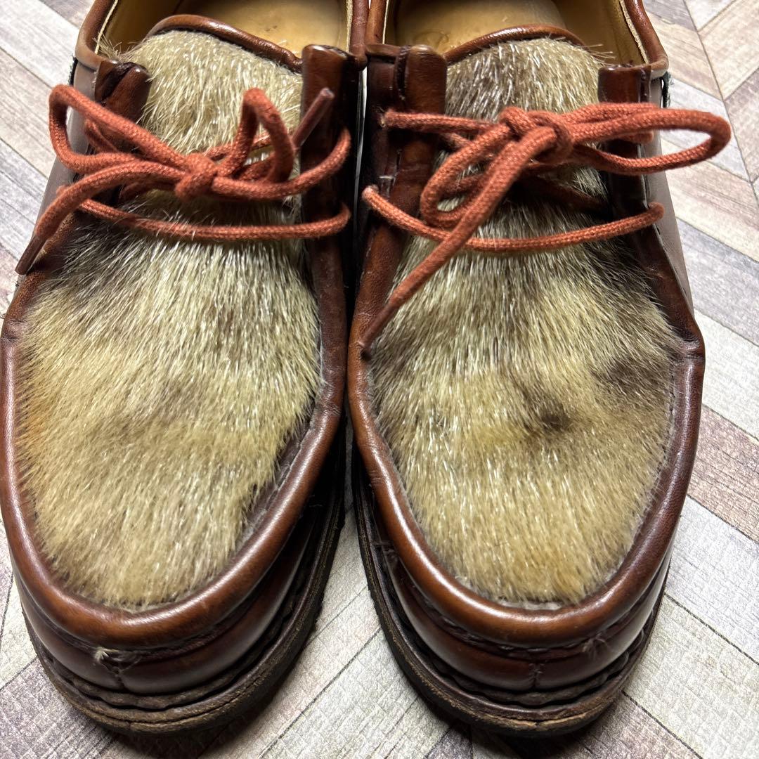 希少 Paraboot パラブーツ ミカエル フォック アザラシ 40 ブラウン