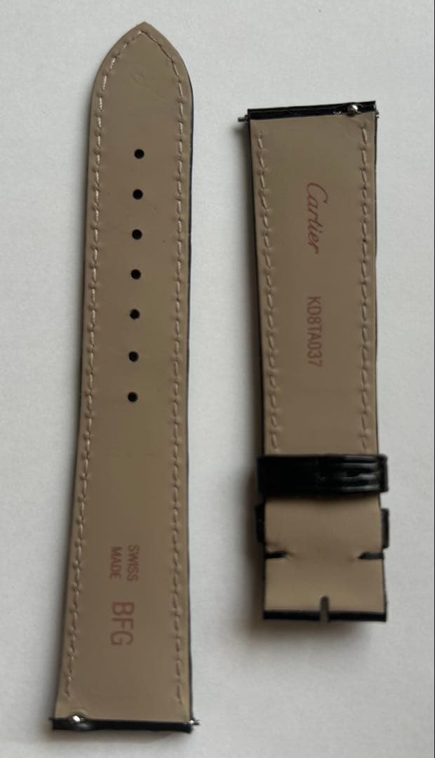 カルティエ純正革ベルト　黒色　新品未使用