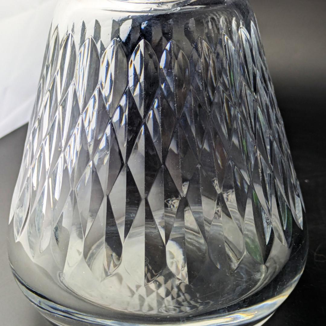 バカラ アルマニャック ダイヤカット デキャンタ 仏ヴィンテージ 刻印 上質美品