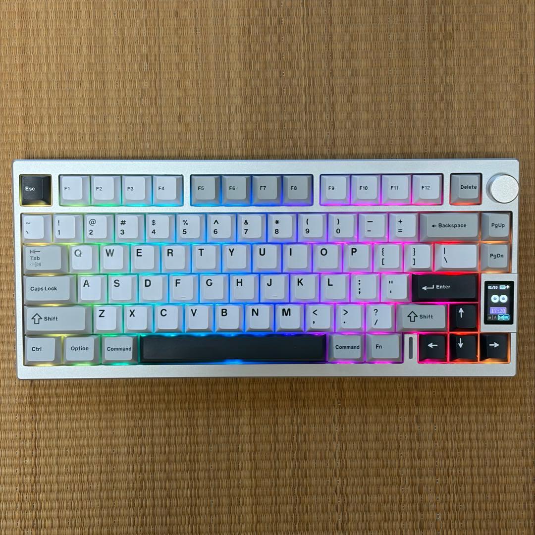 YUNZII AL80 シルバー Gateron Zero軸 75%