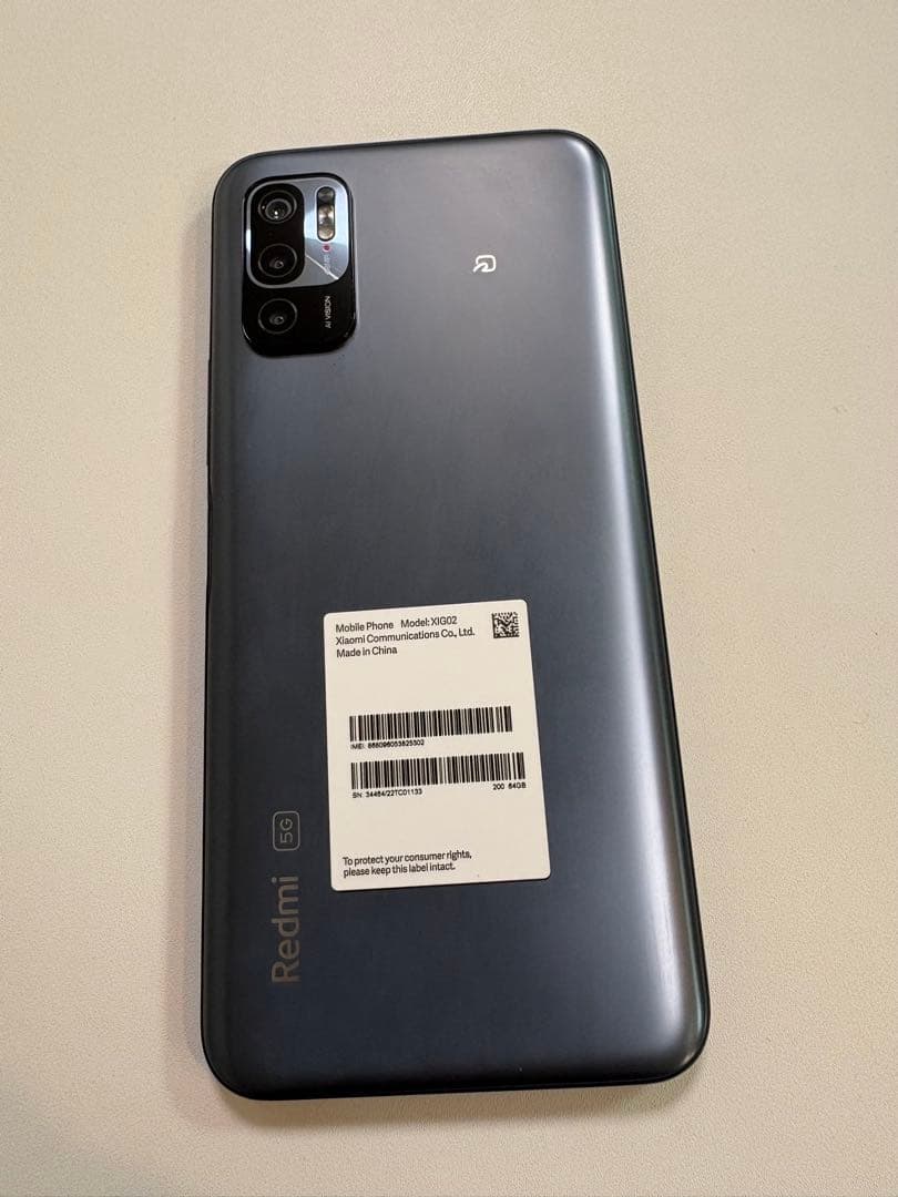 Redmi Note 10JE グラファイトグレー 本体