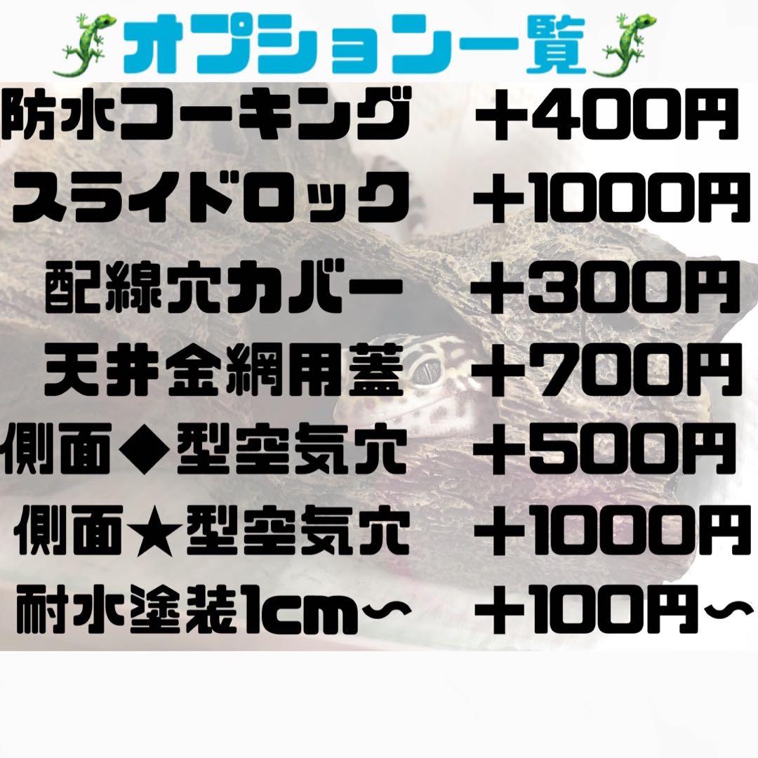 爬虫類ケージ　爬虫類飼育ケージ　90ラック用サイズ　天井金網仕様