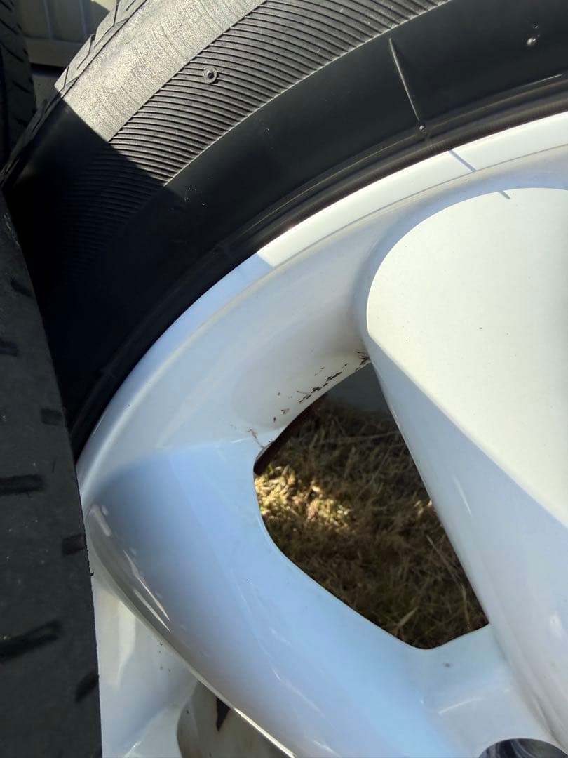 14インチ ホワイト 8スポークホイールセット