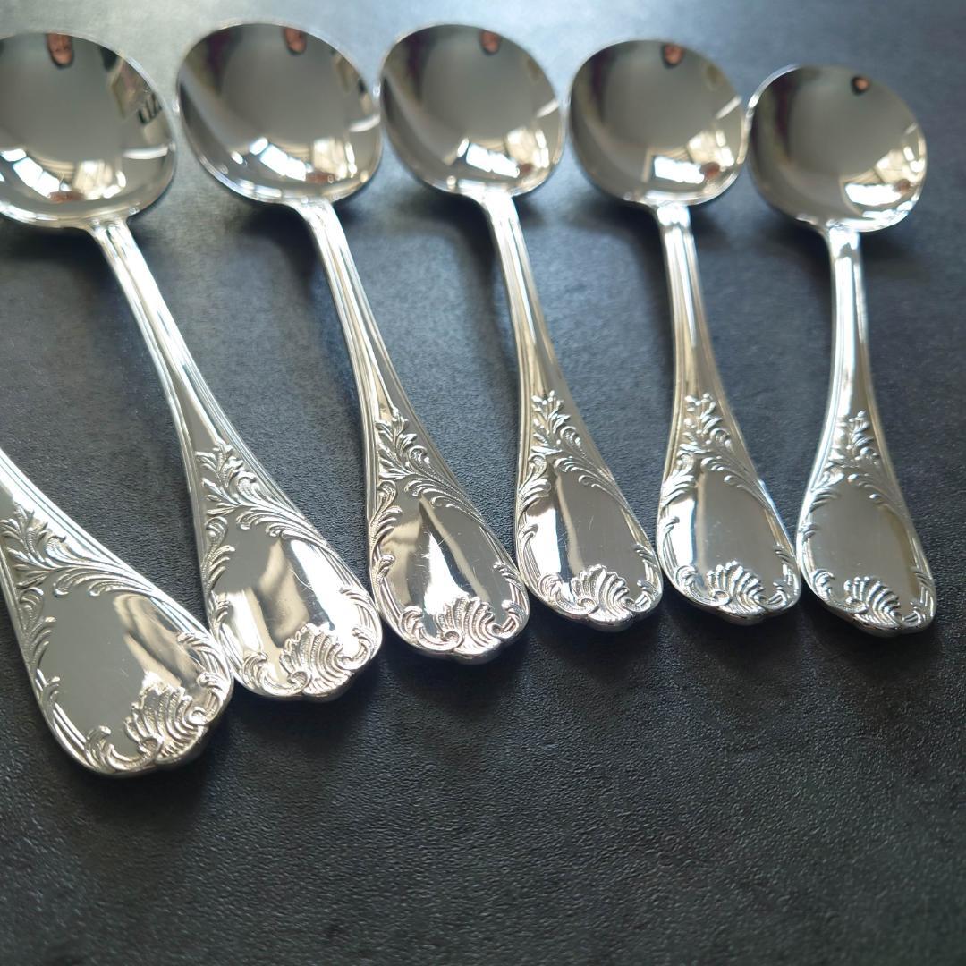 希少 美品 クリストフル マルリー コンソメスプーン 6点