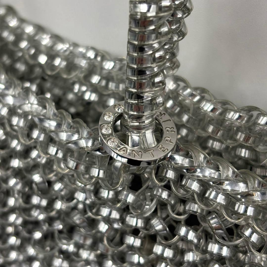 美品　ANTEPRIMA　スタンダードミニアトゥーラ　インナーバッグ　シルバー