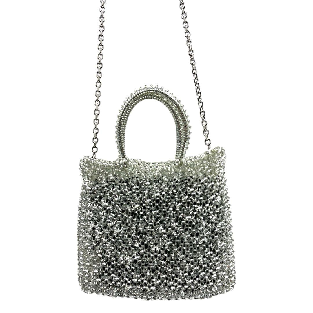 美品　ANTEPRIMA　スタンダードミニアトゥーラ　インナーバッグ　シルバー