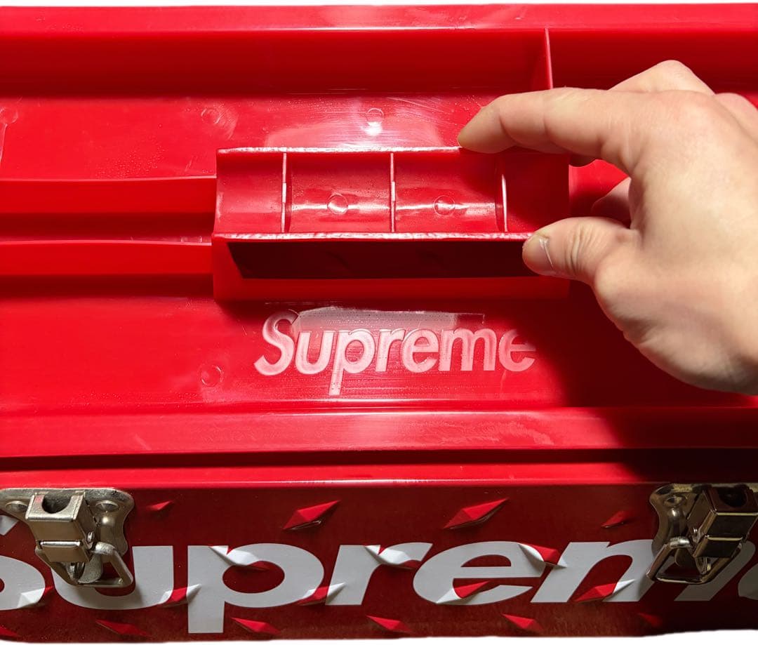 Supreme 2018FW ツールボックス 赤Diamond Plate 大型