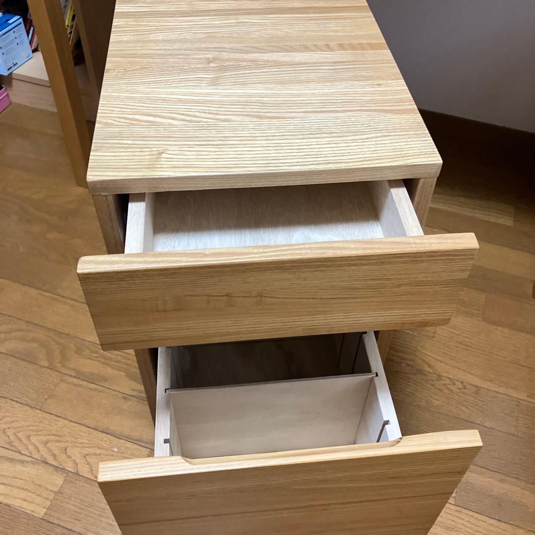 無印良品　タモ材　キャビネット