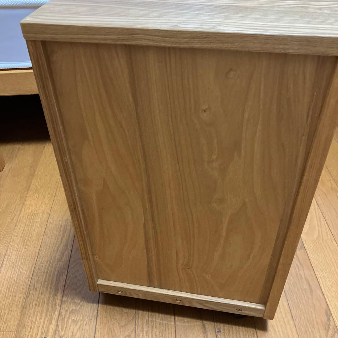 無印良品　タモ材　キャビネット