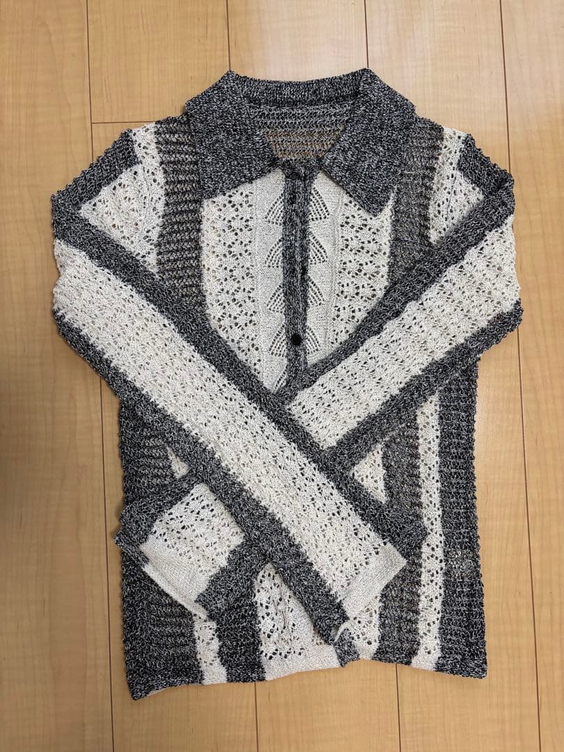 値下げ！美品　新品　anuke アンヌーク ミックスニットシャツ