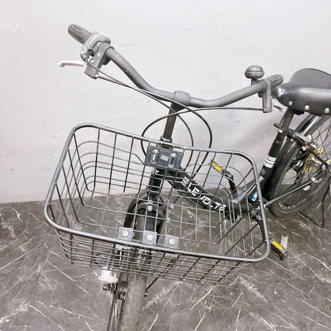 引き取り価格 荷物台【981】《限定》ママチャリ LEVOLTE ブラック