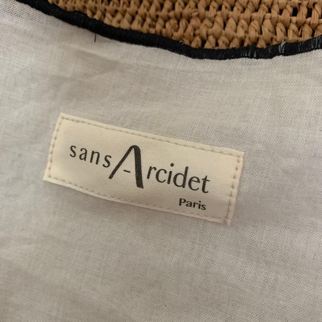 サンアルシデ　ラフィア　トートバッグ