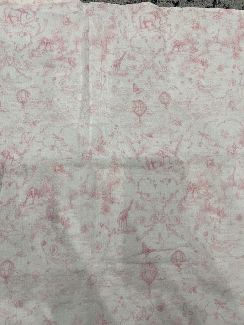 babyDior 花柄 ピンクハンカチ ぬいぐるみ付き