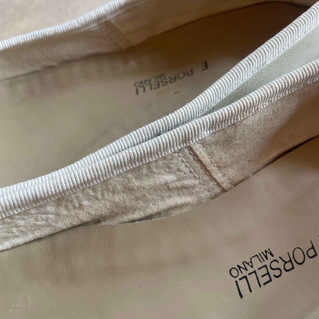 裏張り済★美品★ポルセリ★PORSELLI★バレエシューズ★38