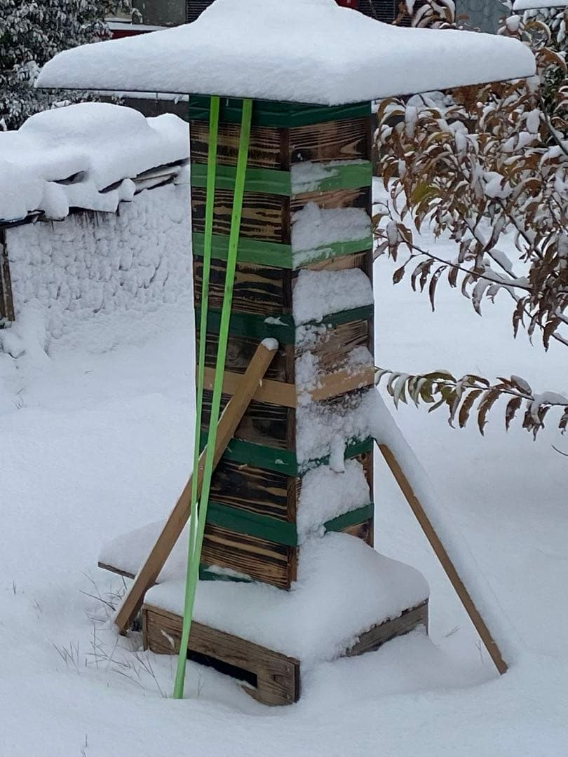 日本ミツバチ重箱式巣箱　捕獲飼育用