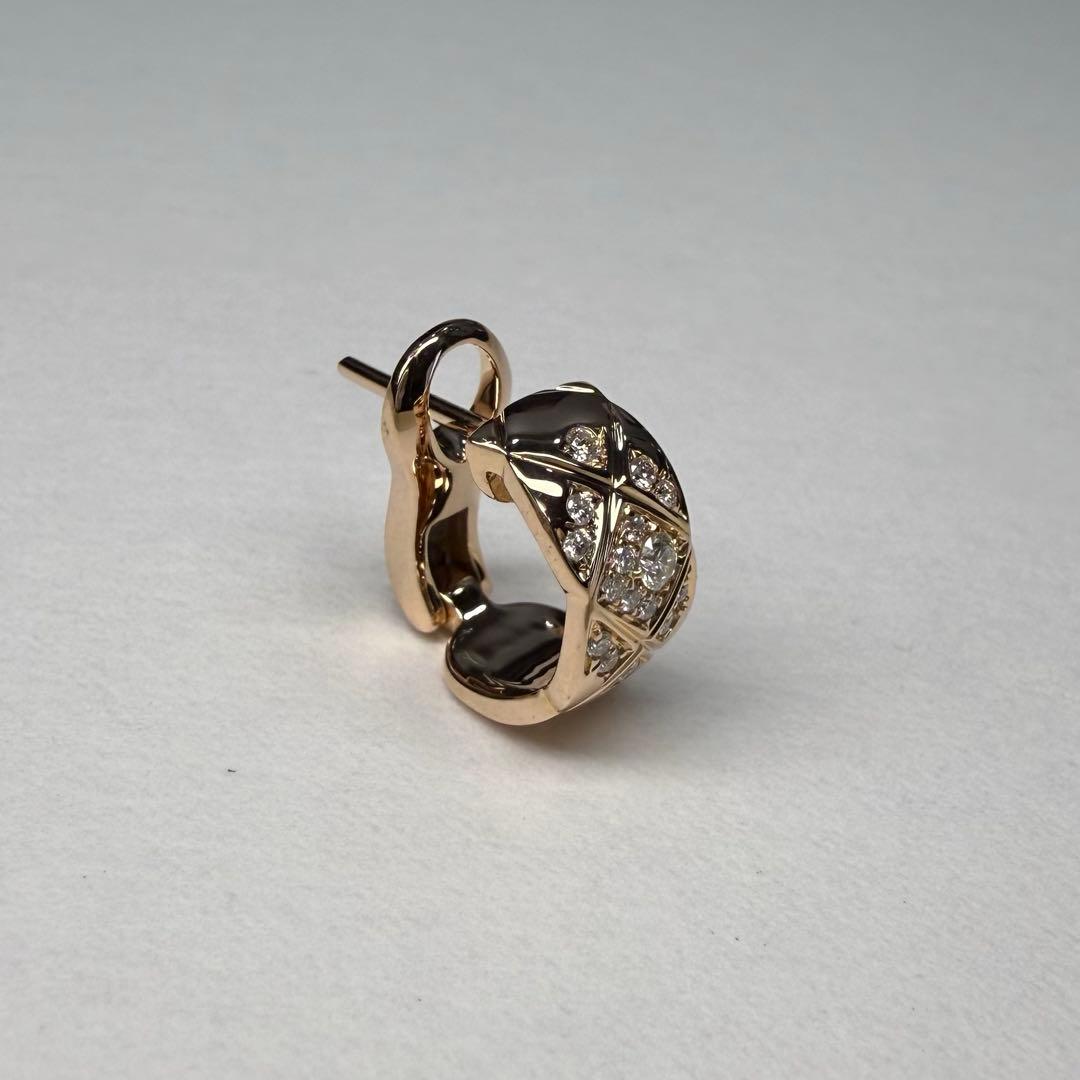 CHANEL シャネル ダイヤモンド　ピアス ココクラッシュ ピンクゴールド