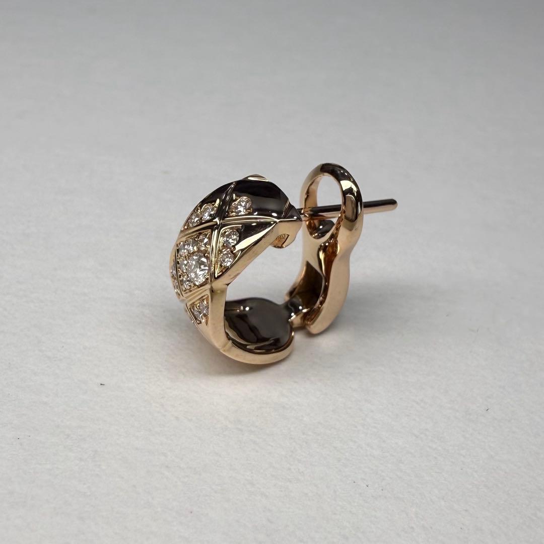 CHANEL シャネル ダイヤモンド　ピアス ココクラッシュ ピンクゴールド