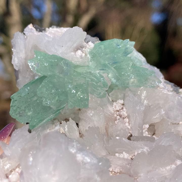 グリーンアポフィライト  原石