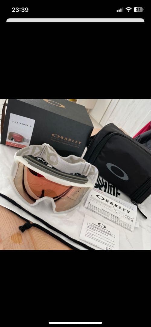 即日発送❣️美品⭐️OAKLEY LINE MINER M ゴーグル 2023-24