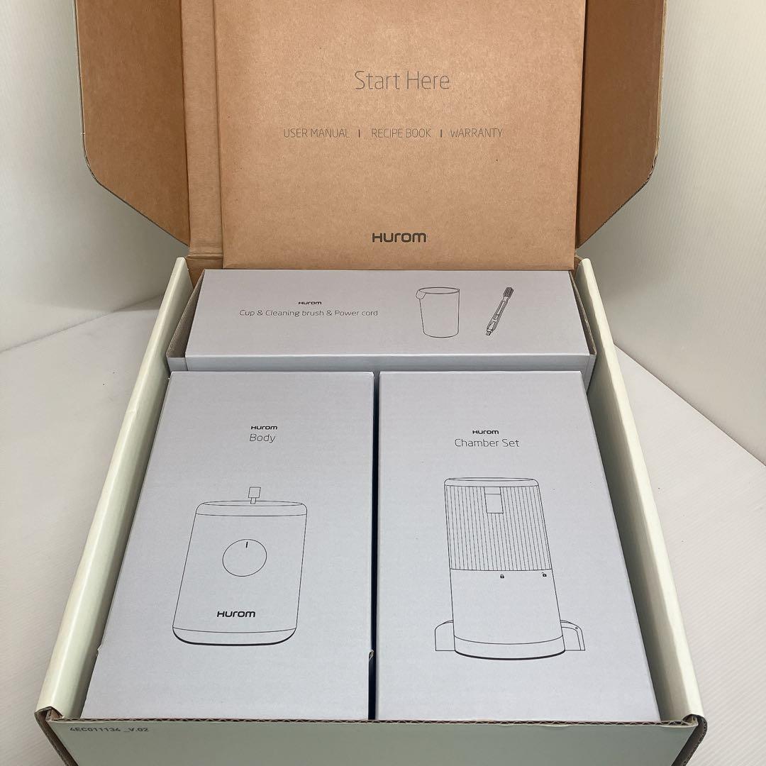 開封のみ未使用品 ヒューロム スロージューサー H310Aホワイト