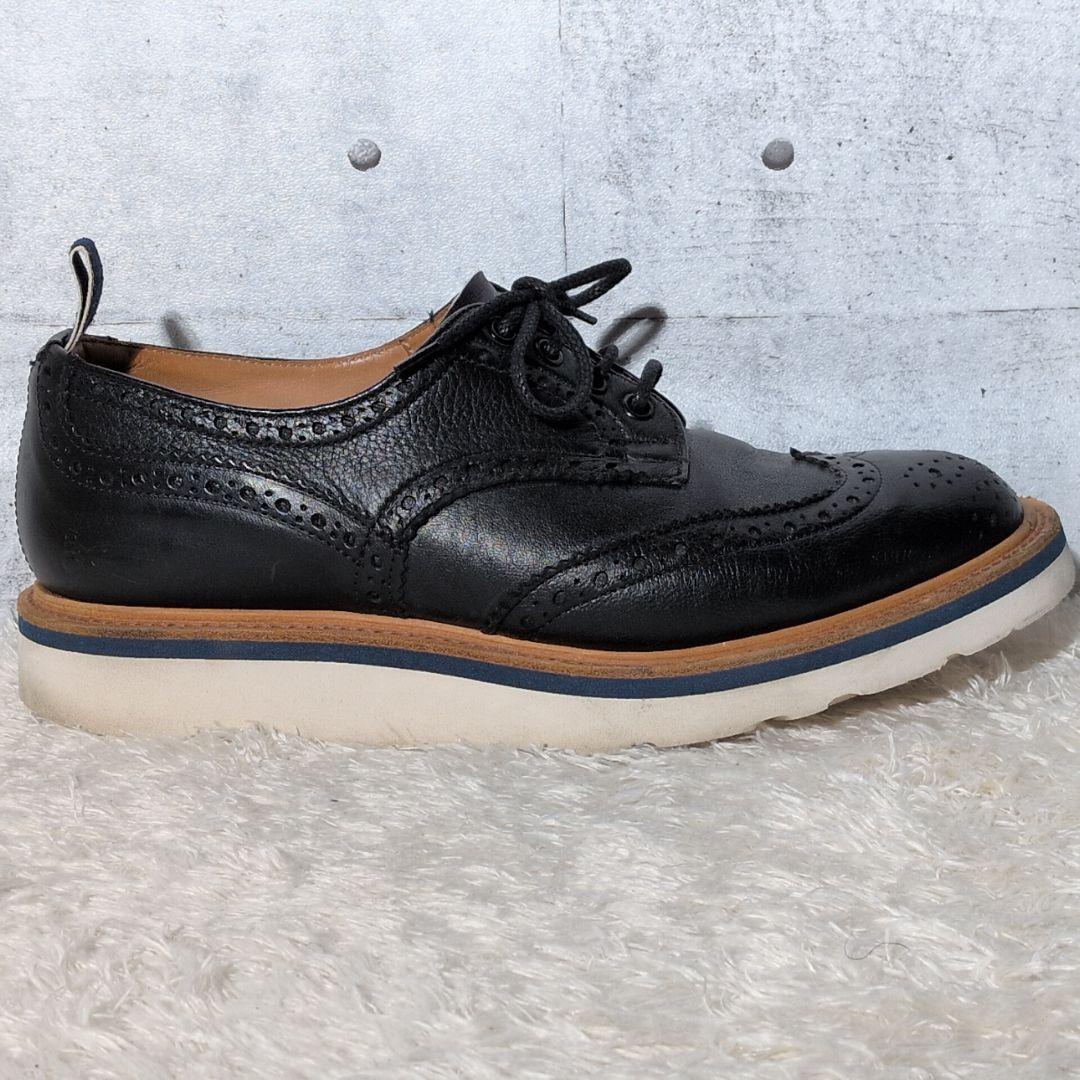 【極美品 激レア】デンハム　トリッカーズ　コラボ　ウイングチップ　デニム　黒