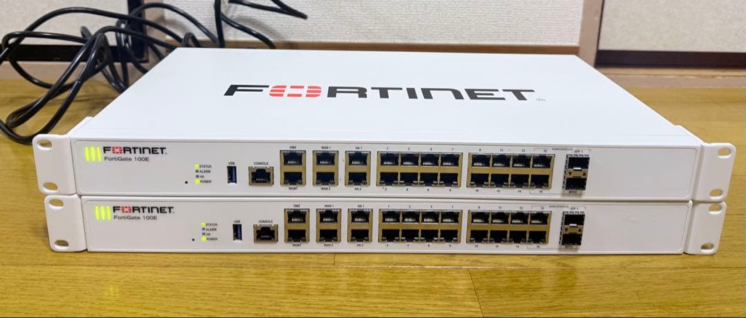FORTINET FORTIGATE-100E 2台セット【v7.2.12】