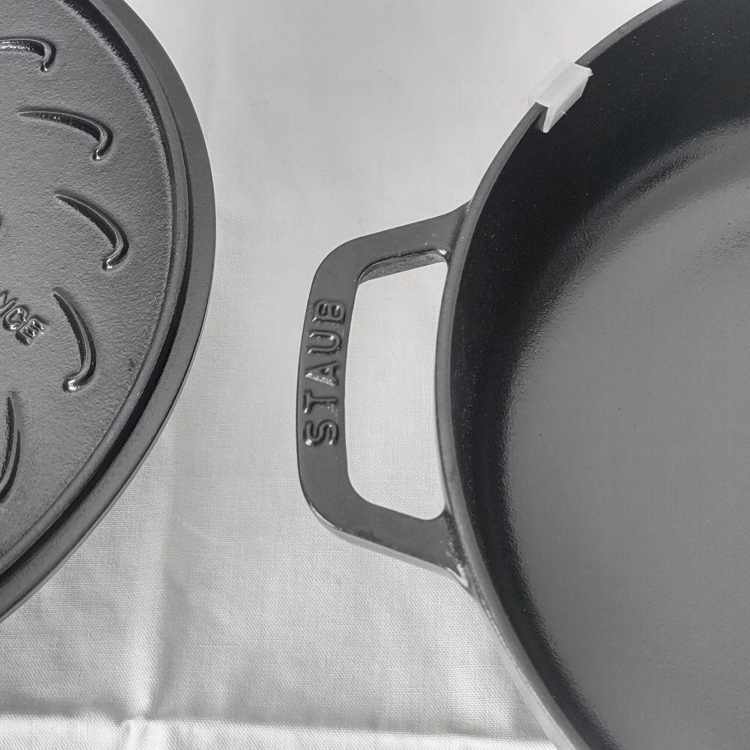 STAUB ブレイザーソテーパン 鋳鉄 両手鍋 26cm 黒